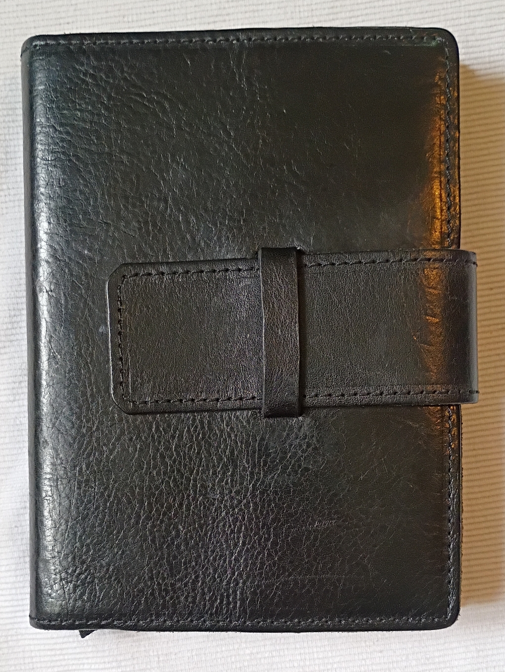 Roma Black Italian Leather Diary
